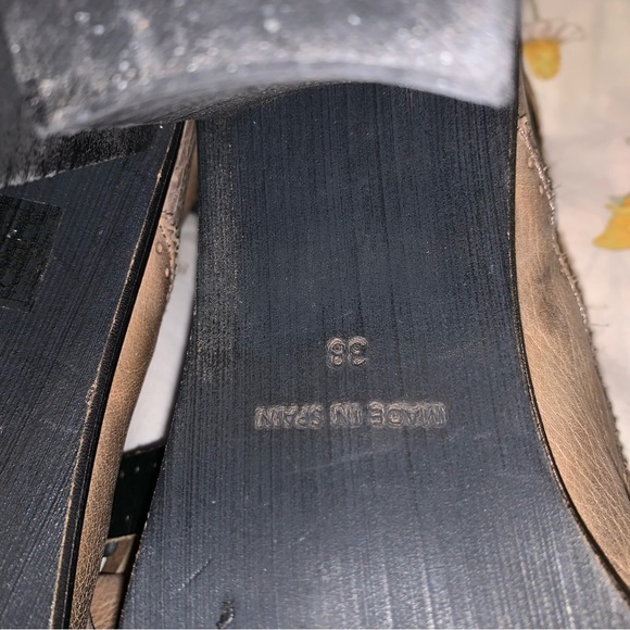 Free People Kiltie Tan Circle Back Heel Booties 7.5 - Picture 12 of 12